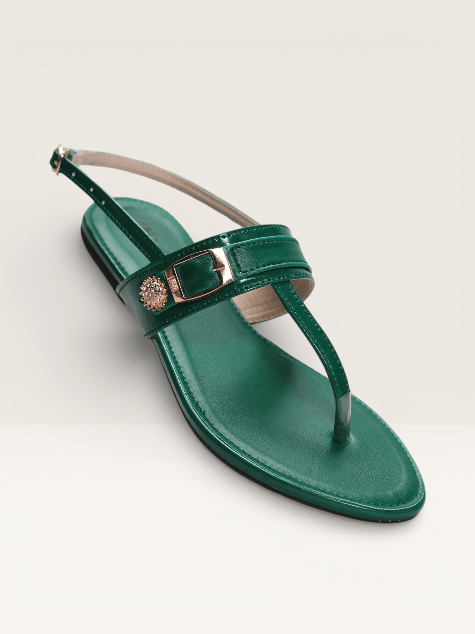 Thong Sandals with Embellished Buckle - Nawabi shoes bd - Nawabi Shoes BD