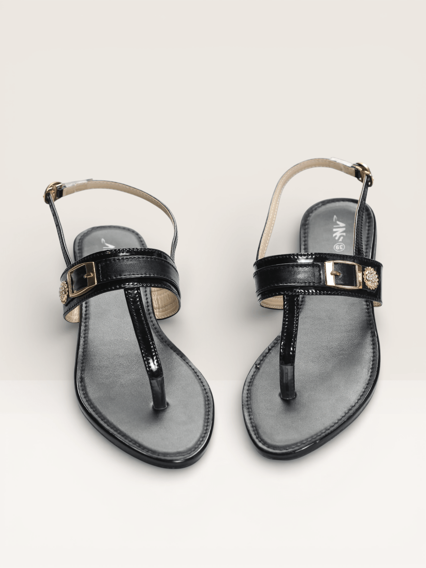 Thong Sandals with Embellished Buckle - Nawabi shoes bd - Nawabi Shoes BD
