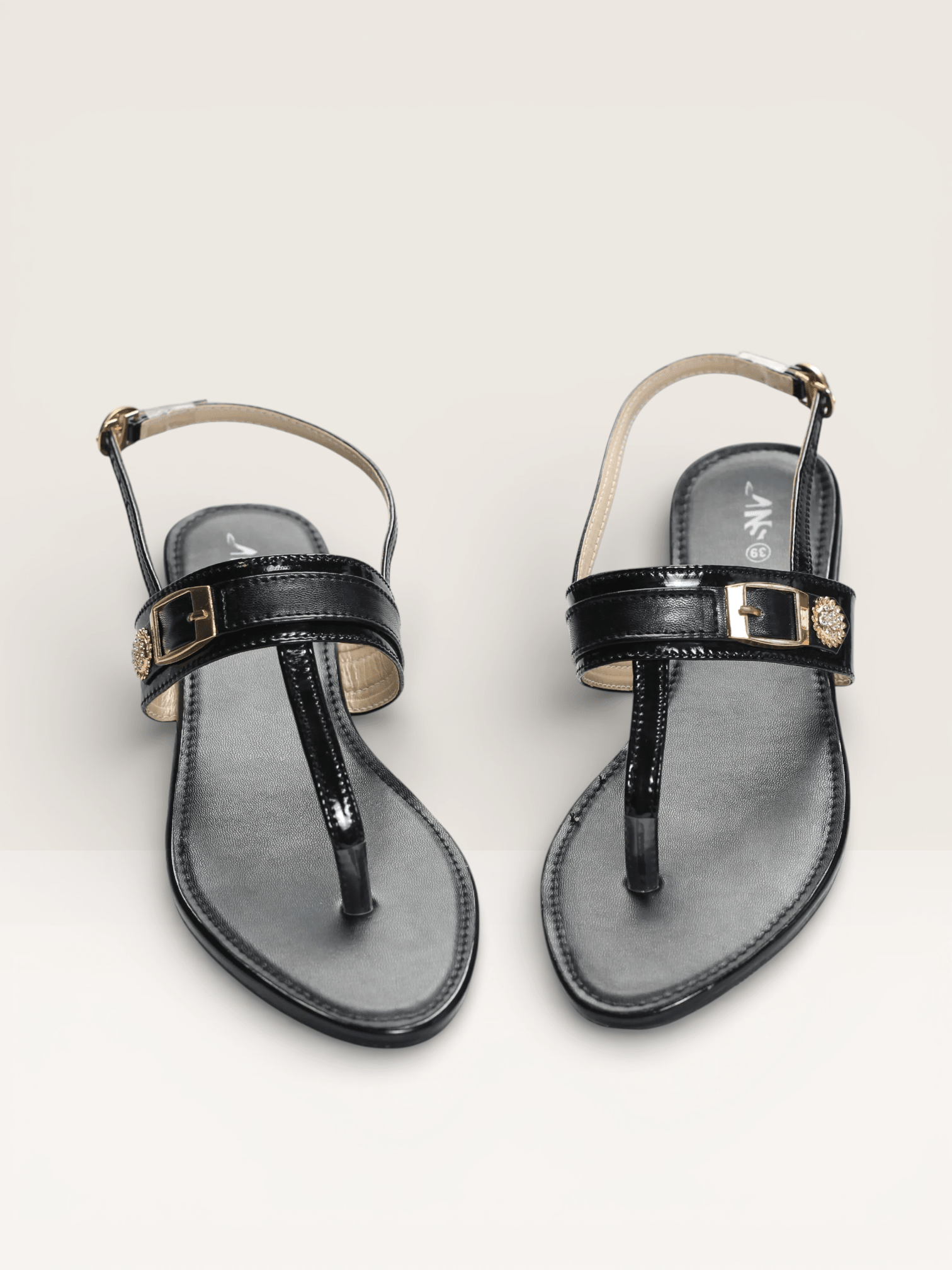 Thong Sandals with Embellished Buckle - Nawabi shoes bd - Nawabi Shoes BD