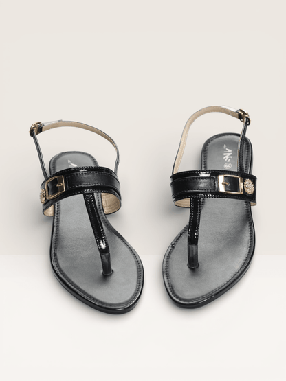 Thong Sandals with Embellished Buckle - Nawabi shoes bd - Nawabi Shoes BD