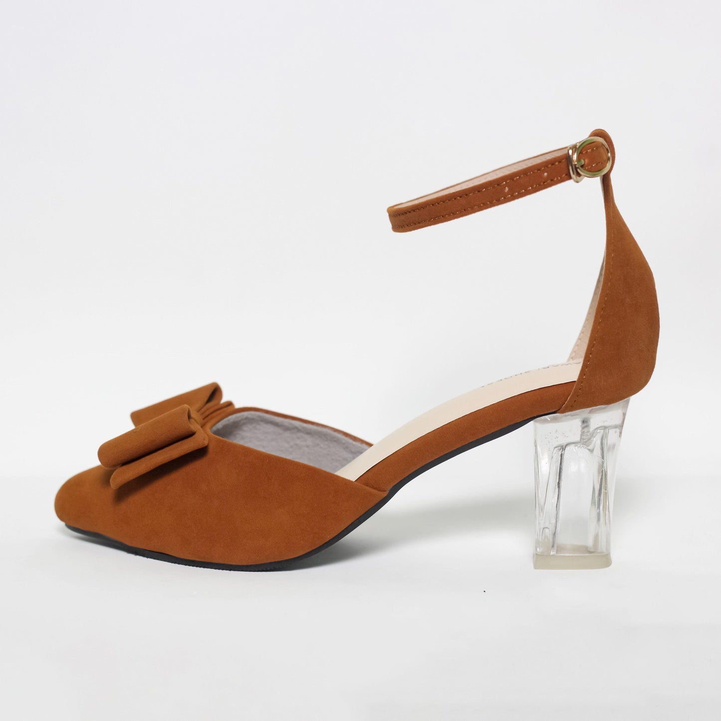 Brown Half Transparent Women's Heels-Nawabi Shoes BD