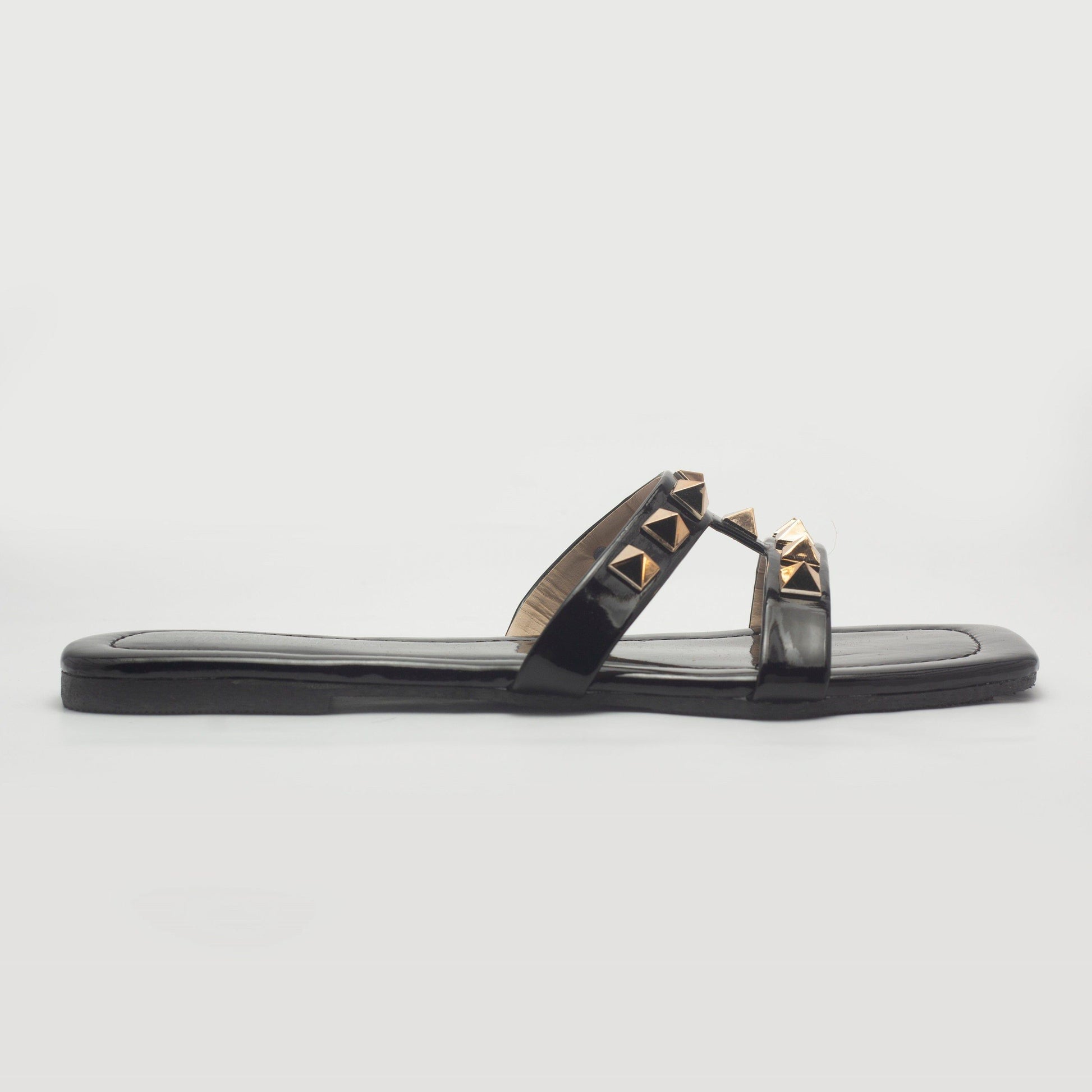 Black Everyday Slide Women's Flat Sandals - Nawabi Shoes BD