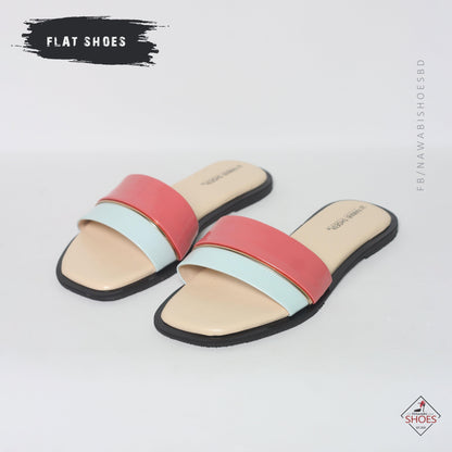 Lightcyan Everyday Open Strap Women's Flat Sandals-Nawabi Shoes BD