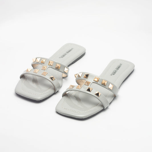Gray Everyday Slide Women's Flat Sandals - Nawabi Shoes BD