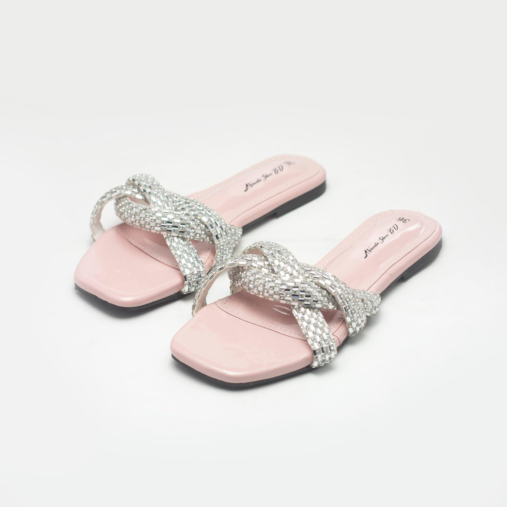 Pink Everyday Women's Flat Sandals-Nawabi Shoes BD