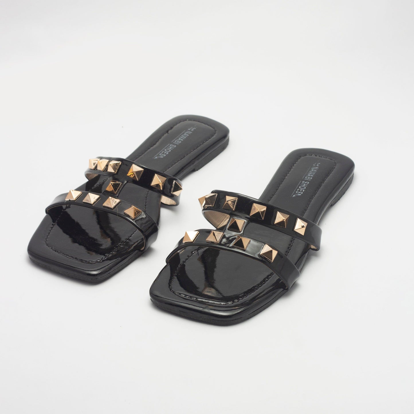 Black Everyday Slide Women's Flat Sandals - Nawabi Shoes BD