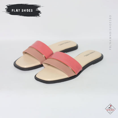 Pink Everyday Open Strap Women's Flat Sandals-Nawabi Shoes BD