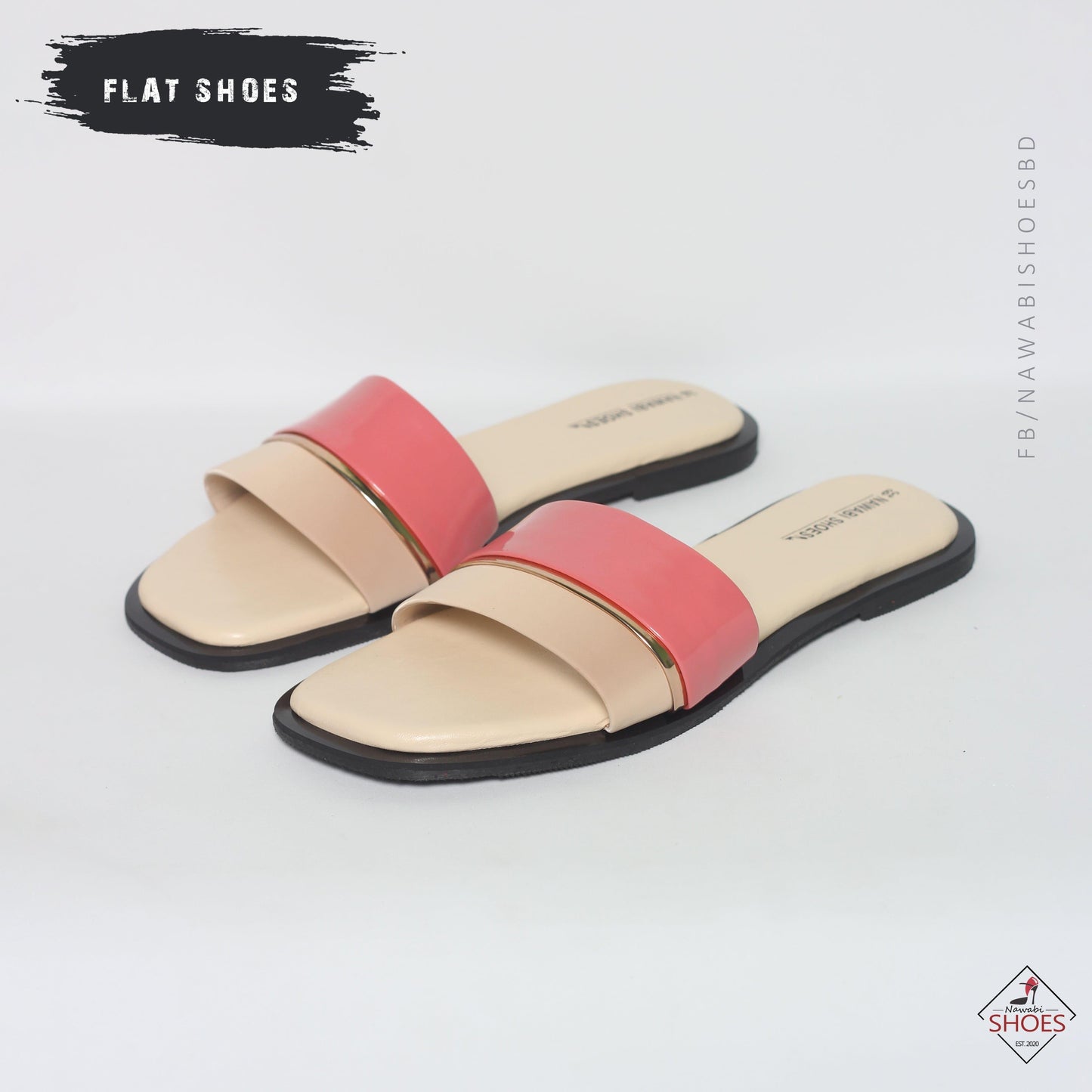 Nawabi Shoes BD Shoes 35 / navajowhite Women's Flat Sandals