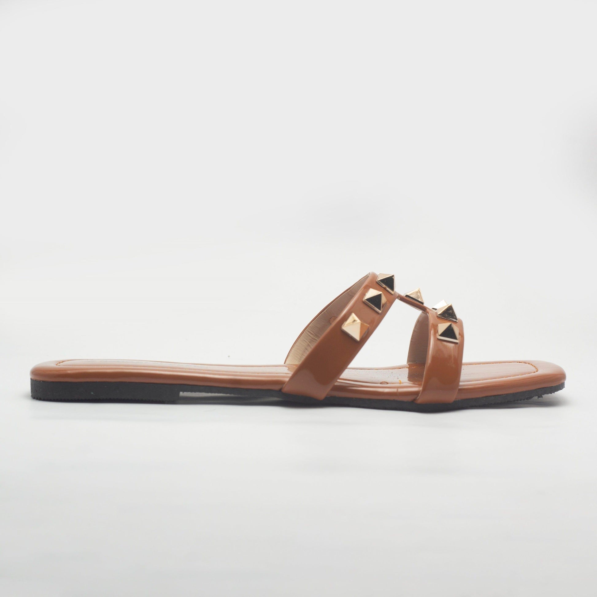 Brown Everyday Slide Women's Flat Sandals - Nawabi Shoes BD
