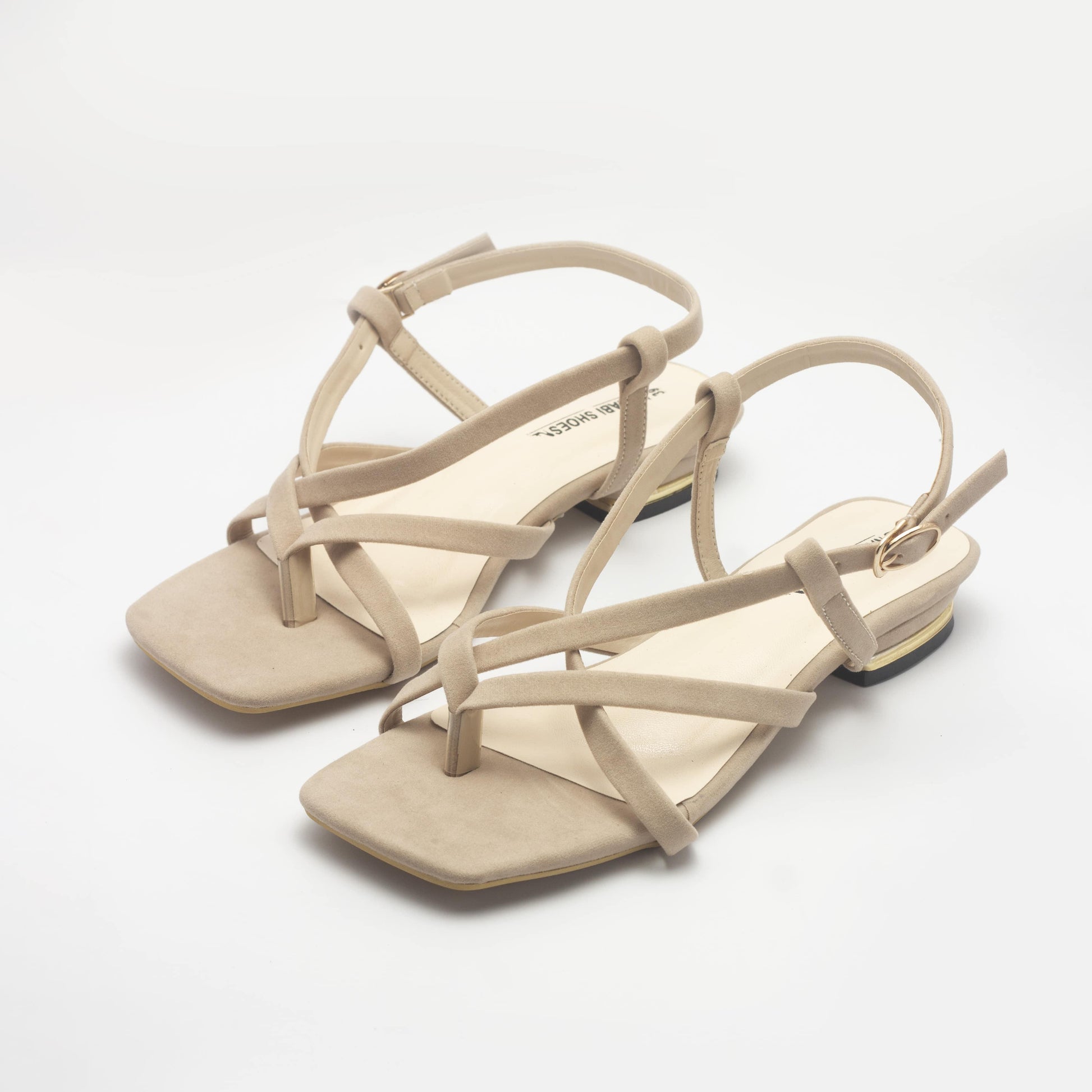 Cream Hot Strappy Women's Flat Sandals-Nawabi Shoes BD