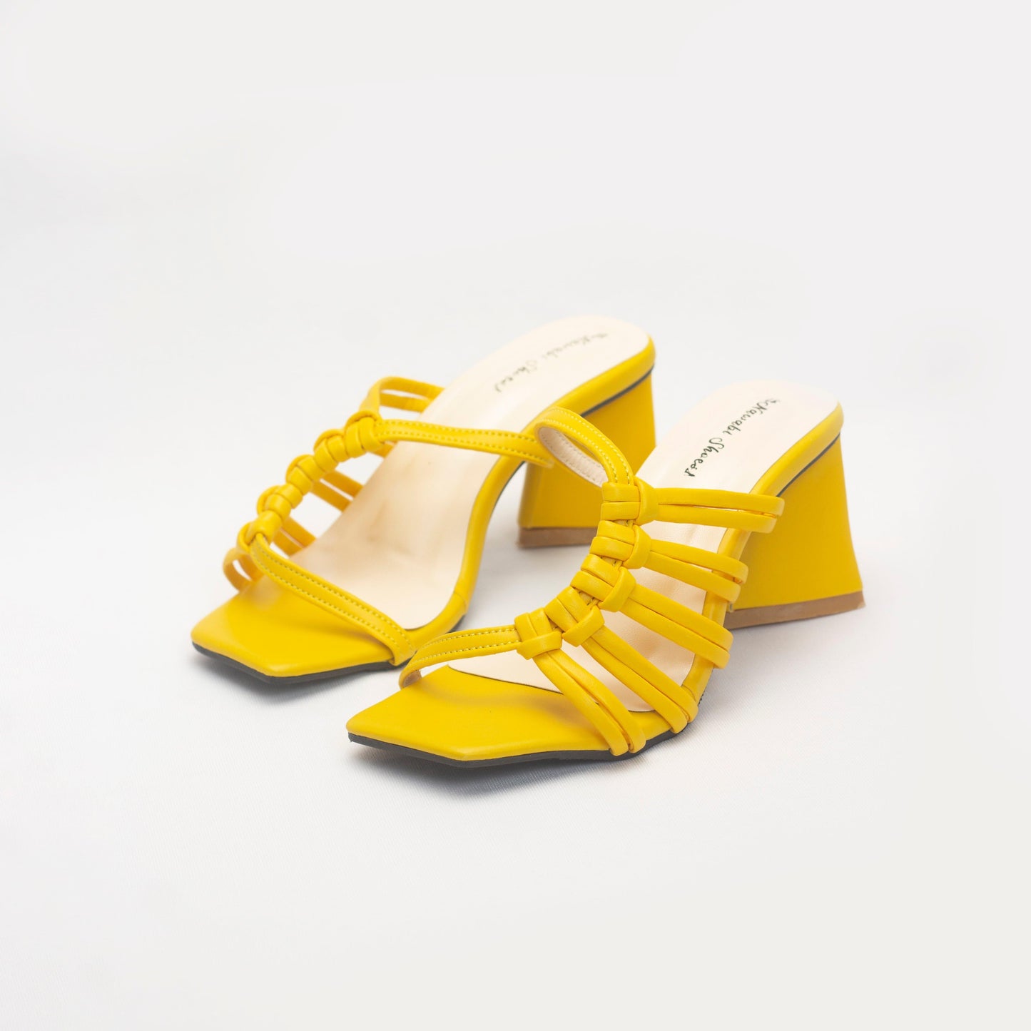 Nawabi Shoes BD Shoes 35 / yellow Womens Emory Open Toe Heels Mules