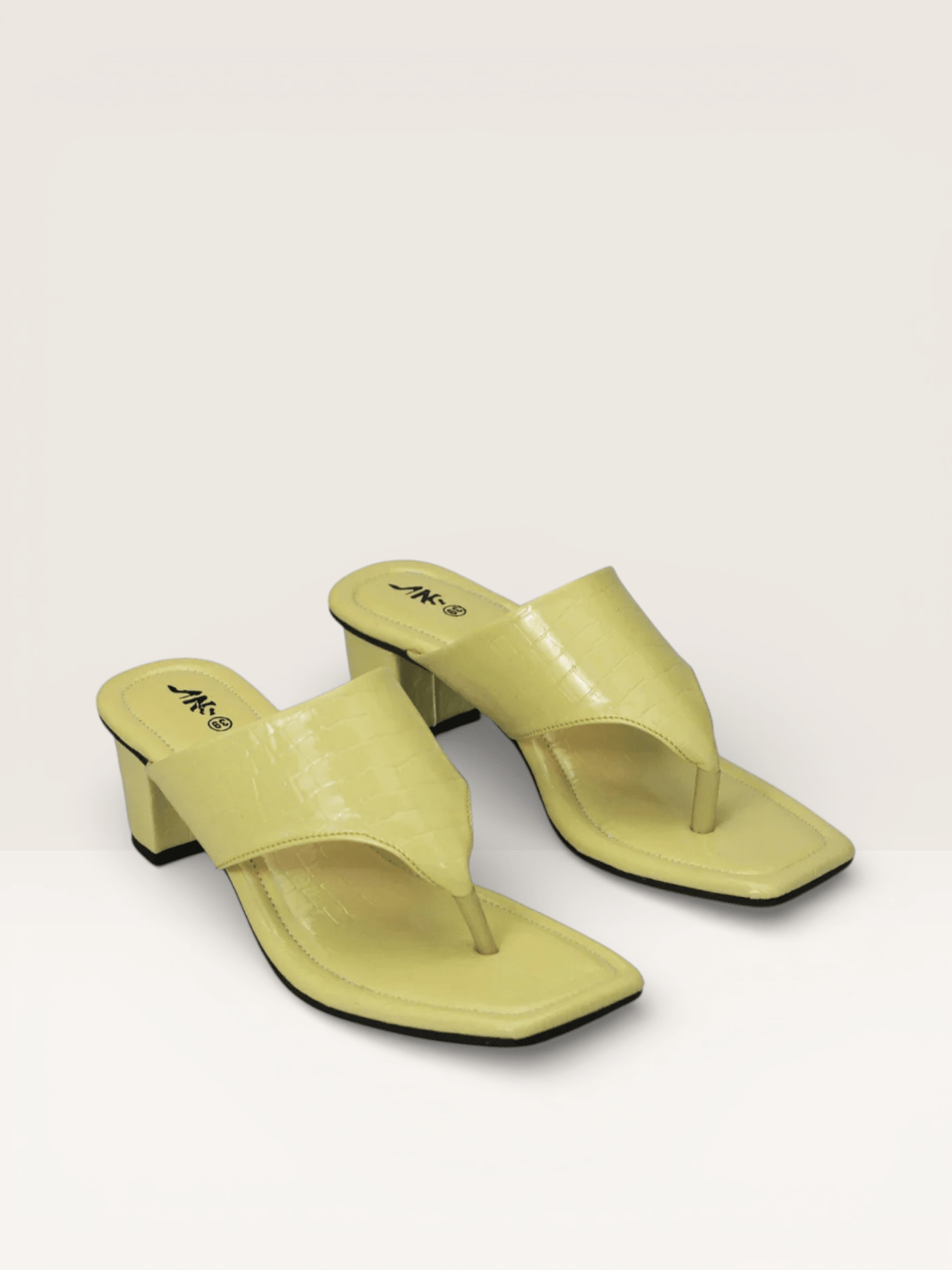 Women's Pink Croc Print Heeled Sandals | Stylish & Trendy - Nawabi Shoes BD - Nawabi Shoes BD