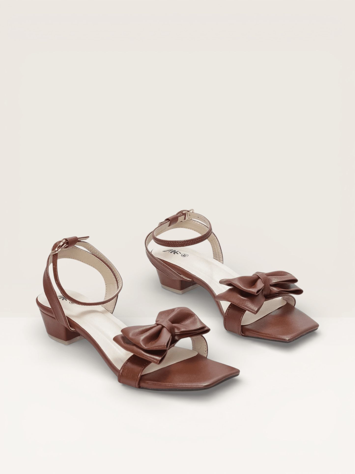 Women's Sandals with Bow Detail and Block Heel" - Nawabi Shoes BD - Nawabi Shoes BD