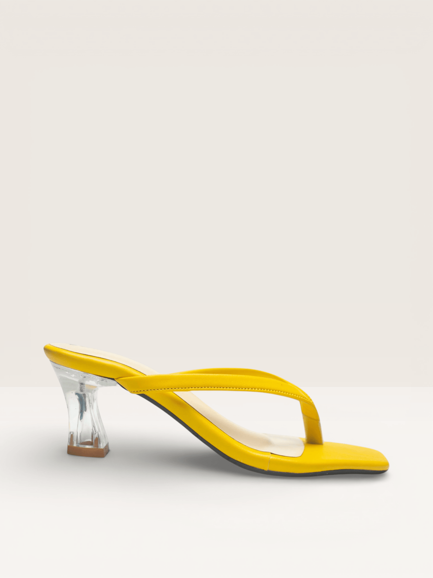 Women's Thong Sandals Transparent Block Heels | Nawabi Shoes BD - Nawabi Shoes BD