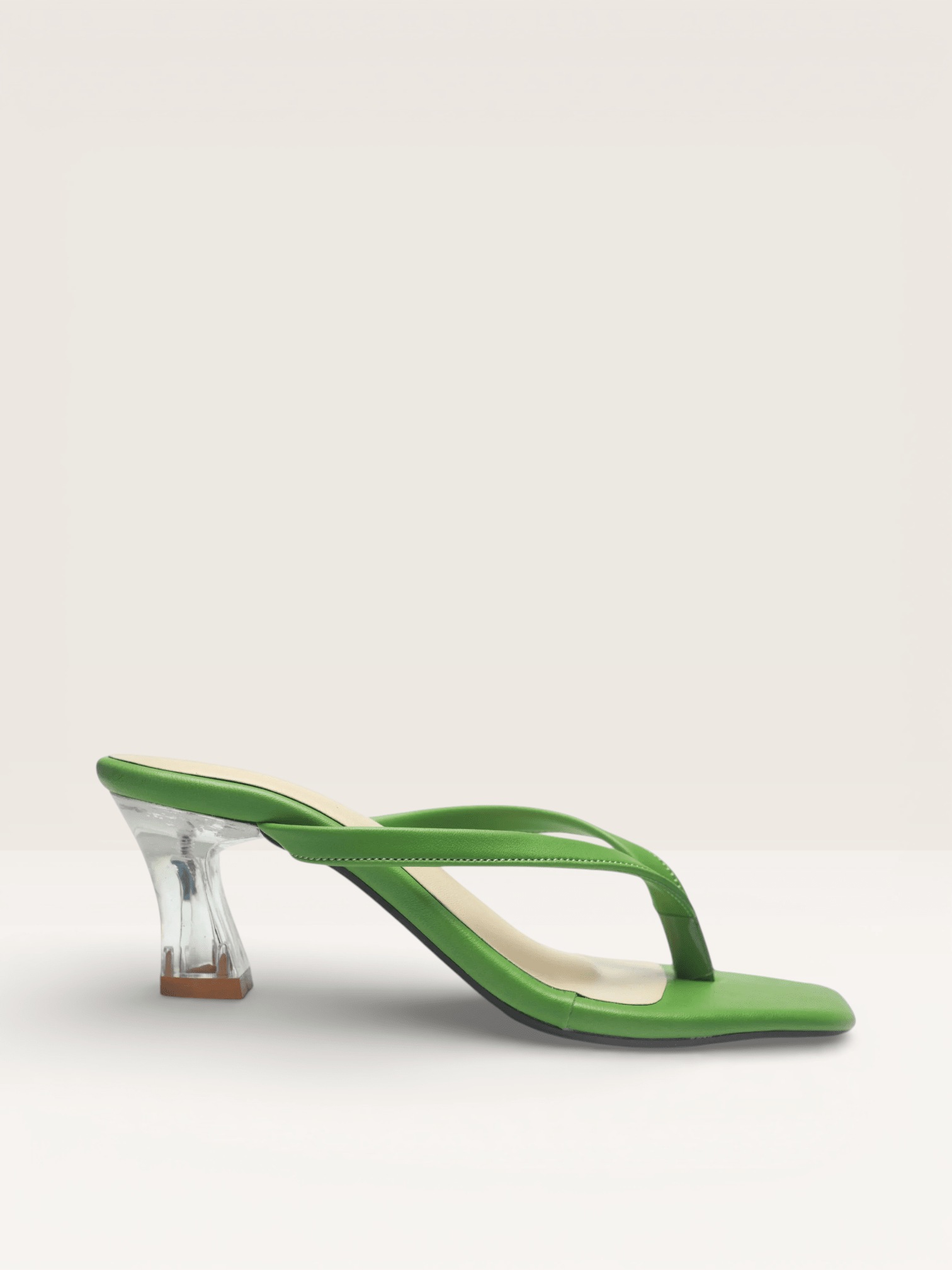 Women's Thong Sandals Transparent Block Heels | Nawabi Shoes BD - Nawabi Shoes BD