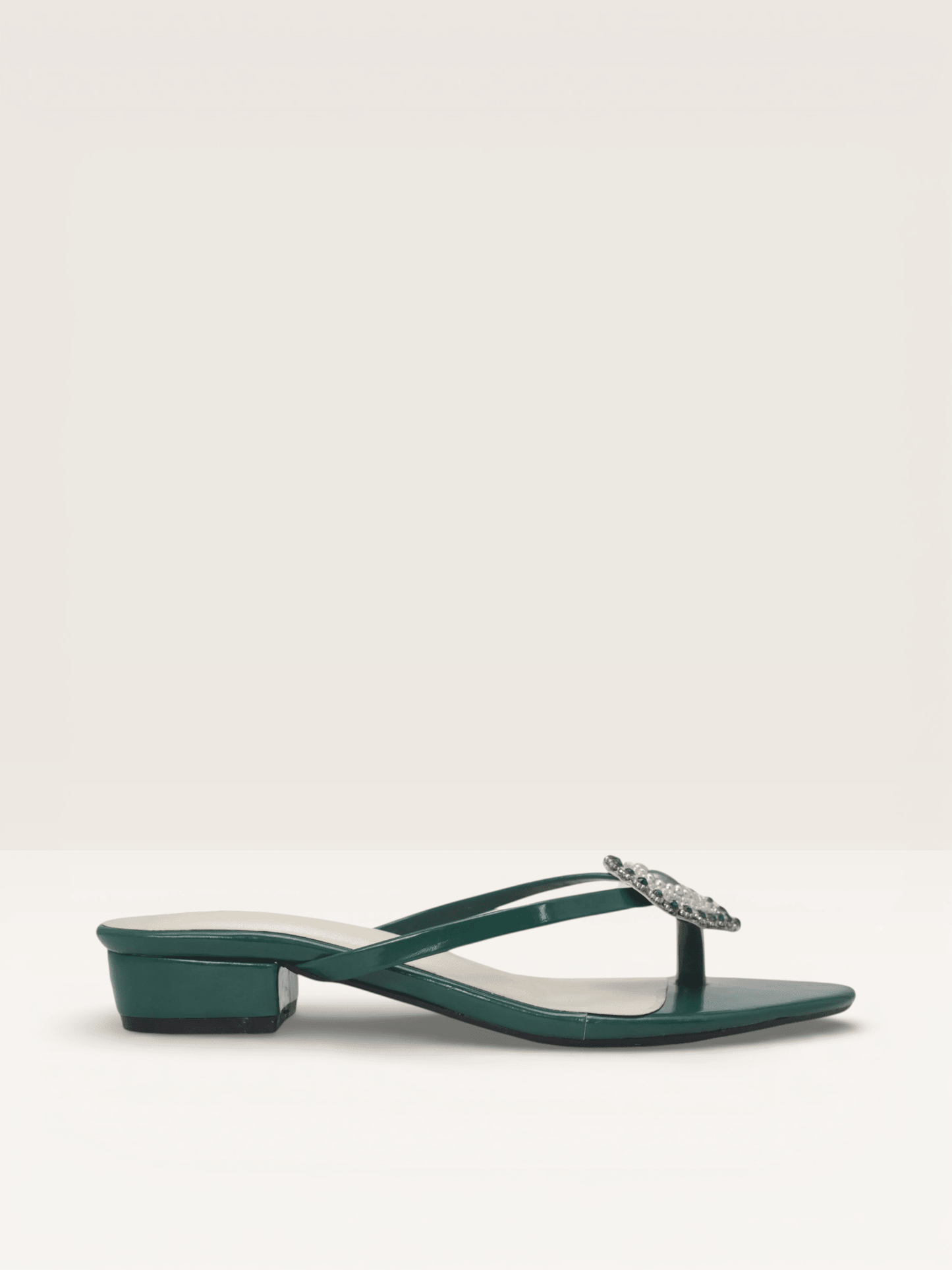 Yellow Sandals with Beaded Teardrop Detail and Block Heel | Nawabi Shoes BD - Nawabi Shoes BD