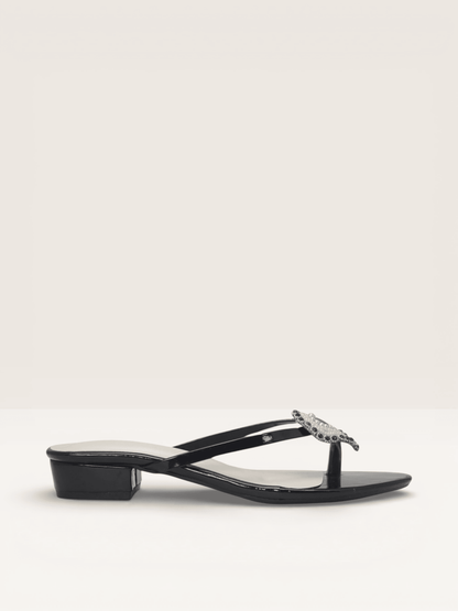 Yellow Sandals with Beaded Teardrop Detail and Block Heel | Nawabi Shoes BD - Nawabi Shoes BD