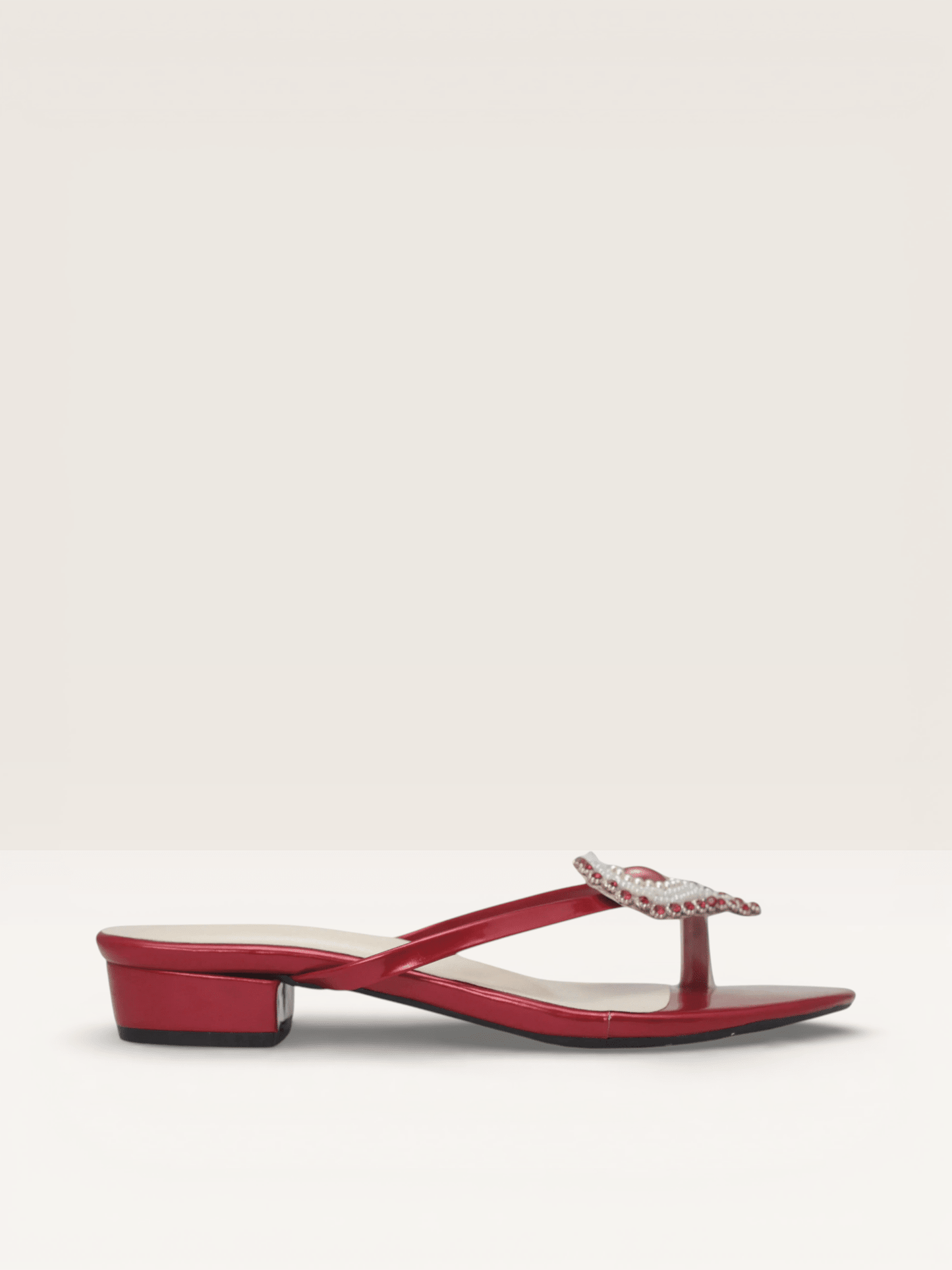 Yellow Sandals with Beaded Teardrop Detail and Block Heel | Nawabi Shoes BD - Nawabi Shoes BD