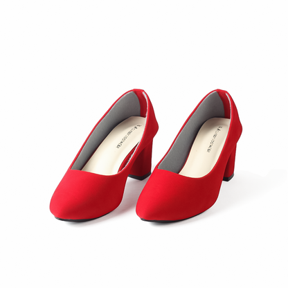 Chunky Red Pump Shoes-Nawabi Shoes BD